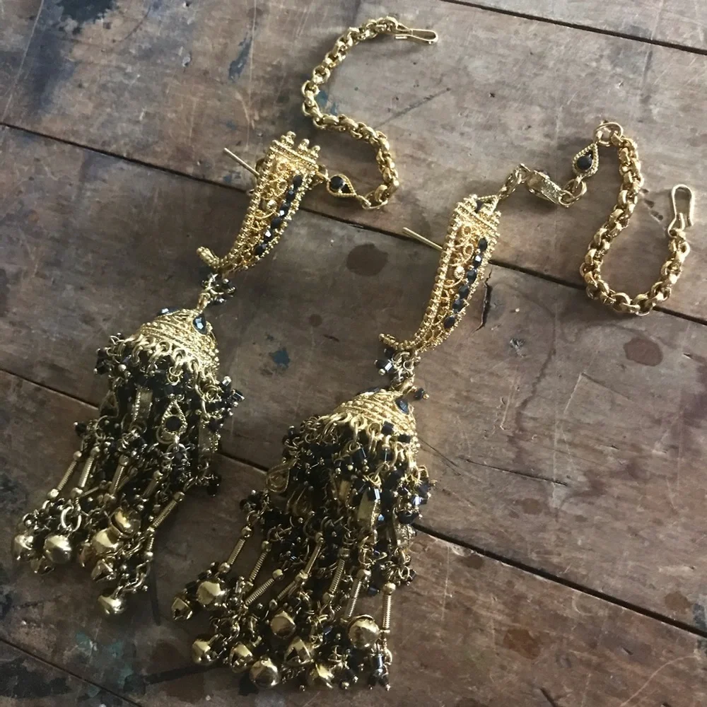 Vintage Indian earrings - Picture 3 of 9